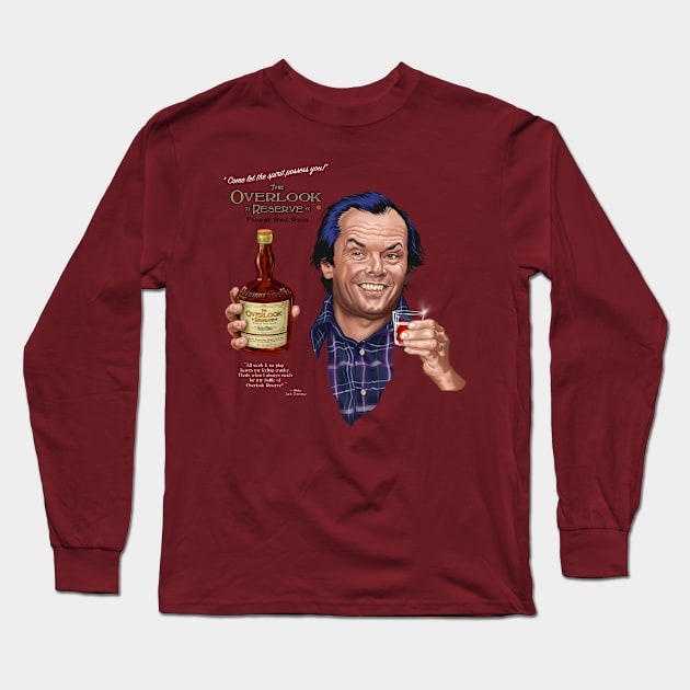 The Overlook - Finest Red Rum Long Sleeve T-Shirt by Momech